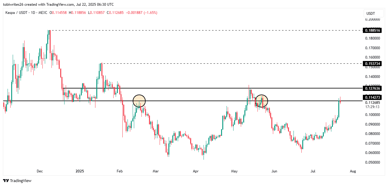 Kaspa Skyrockets 13%—But This Hidden Resistance Could Make or Break Your Next Big Move!