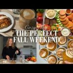 A Perfect Cozy Fall Weekend 🍁 | The Ultimate Brunch, Baking, Meal Prep & Christmas Decor Shopping