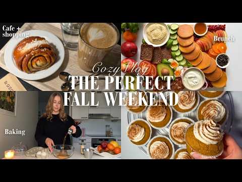 A Perfect Cozy Fall Weekend 🍁 | The Ultimate Brunch, Baking, Meal Prep & Christmas Decor Shopping
