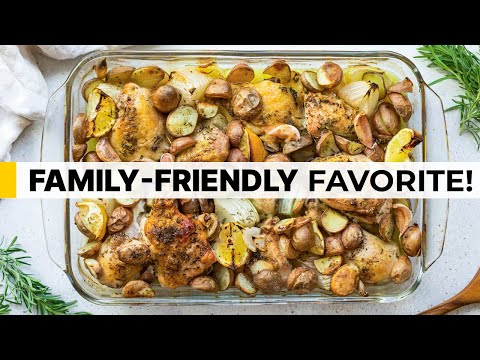 ONE-PAN BAKED CHICKEN and POTATOES | Healthy + Easy Meal Prep Recipe