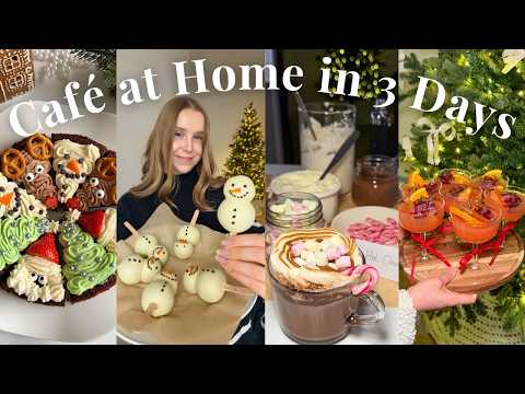 Turning My Apartment into Cozy Christmas Cafe🎄 Cake Pops, Xmas Brownies, Hot Chocolate, Mocktails…