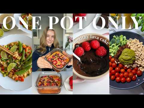 What I Eat in a Day | 4 Easy & Healthy One-Pot Meals (100g protein & 30g fiber)