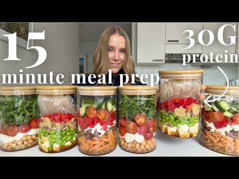 15 minute Lunch Meal Prep: 3 Healthy & Easy Recipes