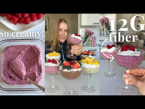 Viral Super THICK Chia Pudding in 3 Flavors | 12 g fiber