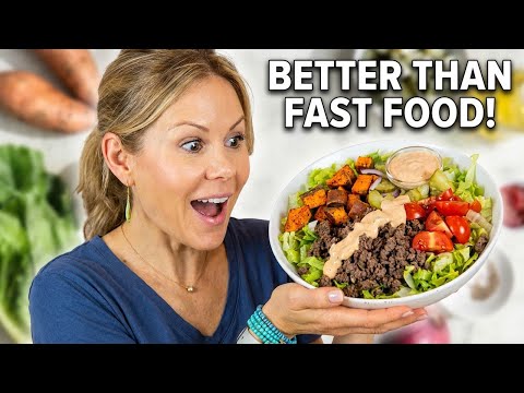 HIGH PROTEIN BURGER BOWLS | No Bun, Lots of Flavor!