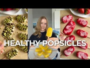 3 Healthy & Easy Popsicle Recipes: Mango, Pistachio & Strawberry Glaze
