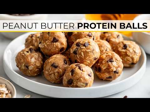 DOUBLE PEANUT BUTTER BALLS with Protein Powder || No-Bake Recipe!