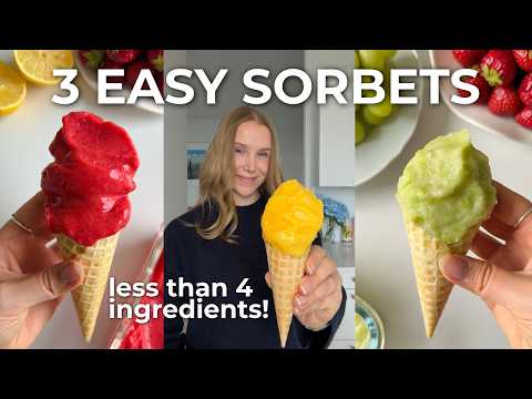 3 Easy & Healthier Sorbet Recipes without an Ice Cream Maker