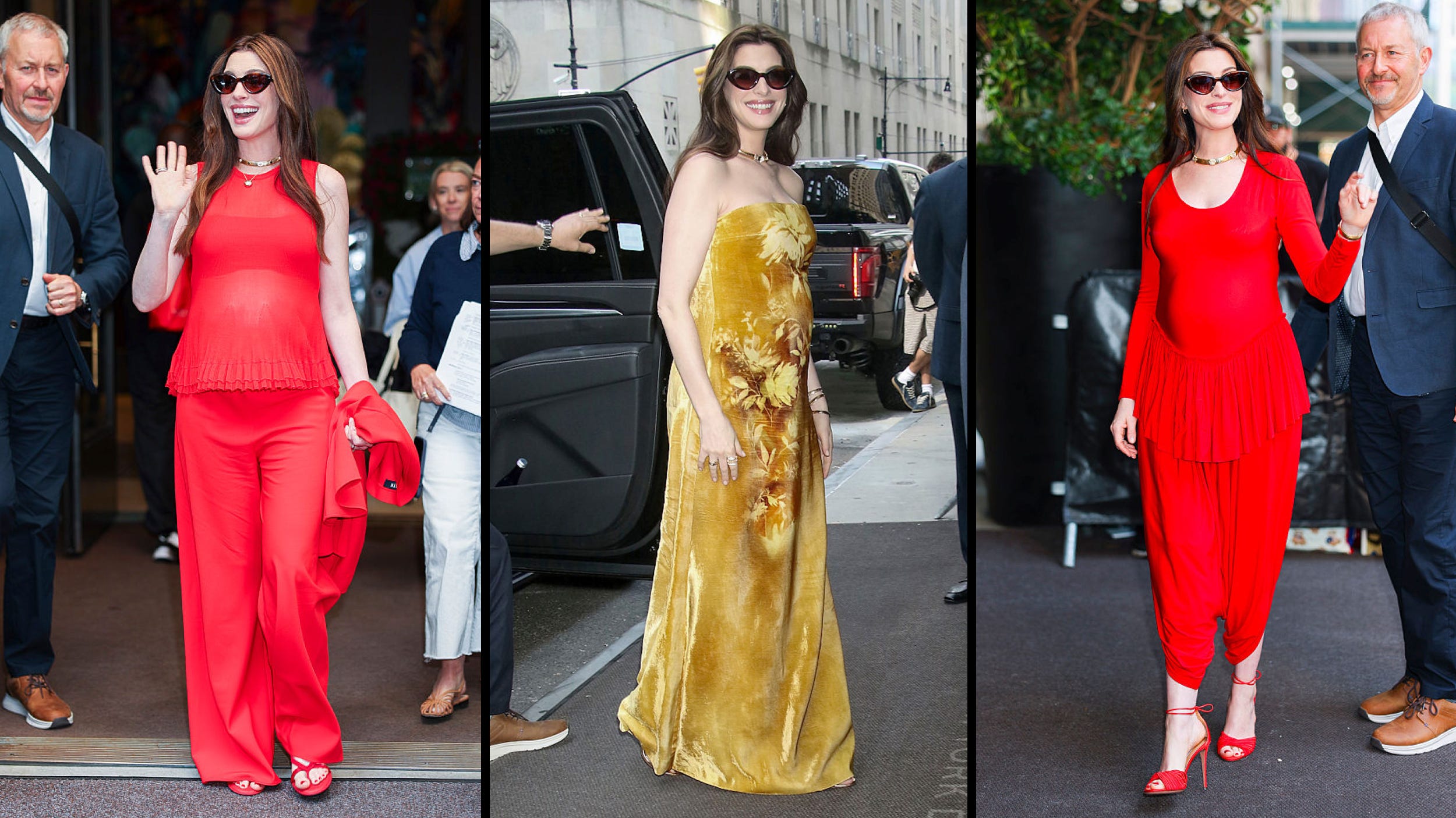 Anne Hathaway’s Bold Maternity Color Game: Why Bright Primaries Are Shaking Up Pregnancy Style Like Never Before!
