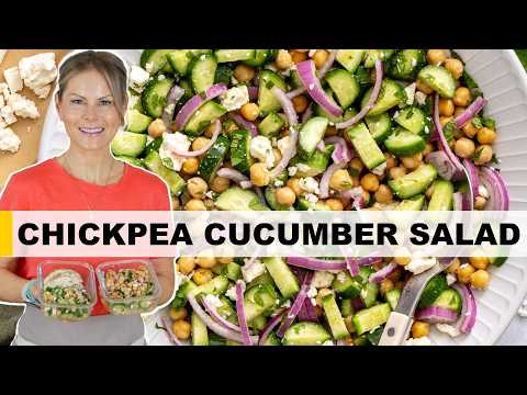 Chickpea Cucumber Salad That Tastes Better the Next Day | No Cooking Required