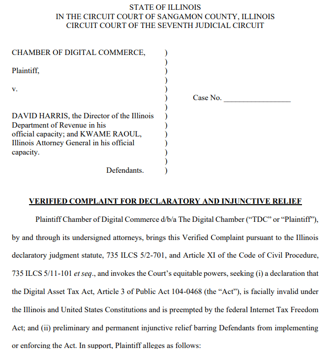 Illinois Takes on Crypto with Controversial 0.2% Tax—But This Lawsuit Could Change Everything for Digital Assets!