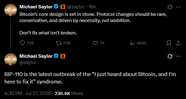 Michael Saylor Blows the Lid Off BIP-110 Fork Drama: Why Messing with Bitcoin Could Be the Biggest Mistake Yet!