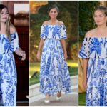 Royal Style Secrets Unveiled: Why Infanta Sofía’s Take on Queen Letizia’s Iconic Blue-and-White Dress Has Everyone Talking!
