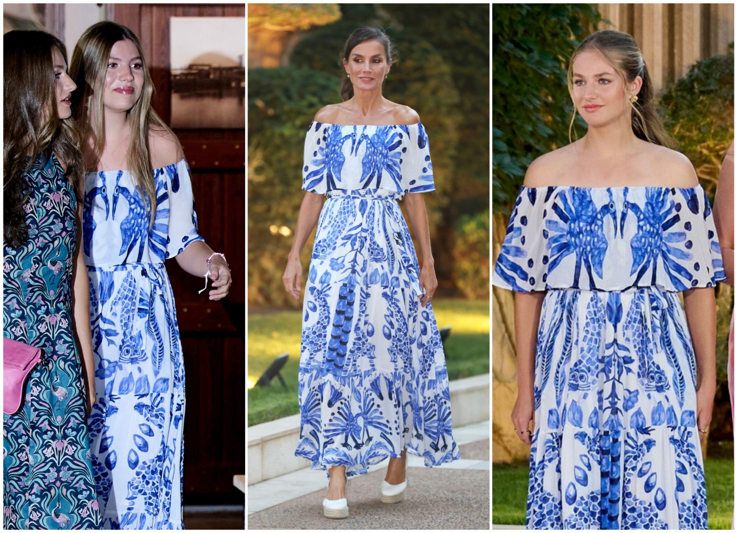 Royal Style Secrets Unveiled: Why Infanta Sofía’s Take on Queen Letizia’s Iconic Blue-and-White Dress Has Everyone Talking!