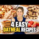 4 HEALTHY OATMEAL RECIPES pancakes, cookies, & more!