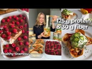 Easy, Healthy & High Protein Meal Prep | Tiramisu Oats, Tortilla Cups, Noodle Soup Jars…
