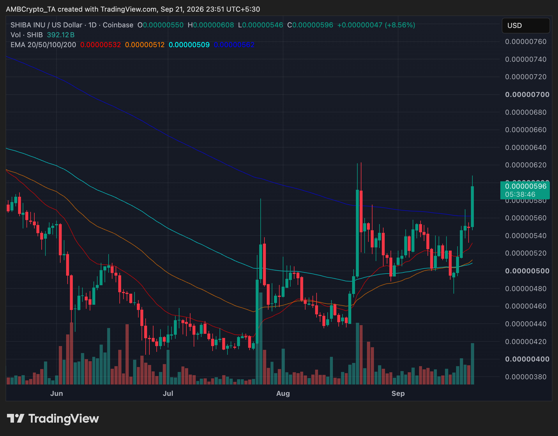 Shiba Inu Surges 9%—Is SHIB Ready to Break the 200-Day Barrier or Set to Crash?