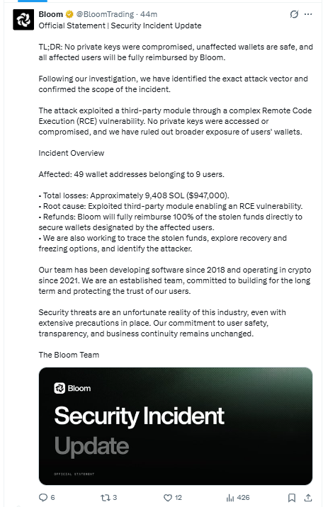 Bloom Trading’s $947K Security Blow: How a ‘Third-Party Module’ Breach Could Reshape Trust in Crypto Platforms—And Why They’re Betting on 100% Paybacks to Win You Back