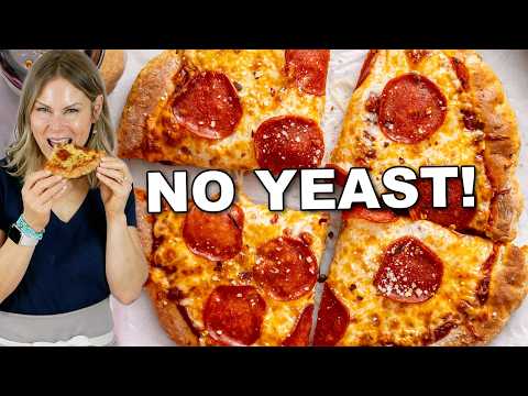 HEALTHY PIZZA NIGHT! How to Make a Cottage Cheese Crust (It's Delicious!)