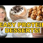 HIGH PROTEIN DESSERT | 4 Easy, Healthy Recipes you can make in minutes!